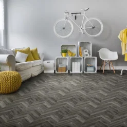 Congoleum AirStep Advantage Wonder 12-ft W Cut-to-Length Porpoise Wood Look Low-Gloss Finish Sheet Vinyl