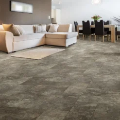 Congoleum AirStep Evolution Contour 12-ft W Cut-to-Length Hillsborough Beige Stone Look Low-Gloss Finish Sheet Vinyl