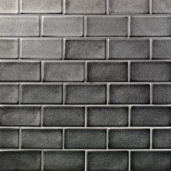 Divine Gunmetal 3 In. X 6 In. Polished Ceramic Subway Tile (32 Pieces, 4 Sq. Ft. / Case)