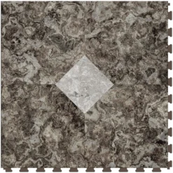 Perfection Floor Tile Breccia Collection Breccia Crema/Satin 20-in X 20-in Water Resistant Interlocking Luxury Flooring (16.7-sq Ft) -Ryobi Ceramic Shop 16802359 1800x1800