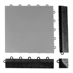 Greatmats Click Tile Black 2-3/8 In. X 12.14 In. X 5/8 In. Female Border Ramp With Loops (Case Of 4) -Ryobi Ceramic Shop 23a140d9c44f288133a55bf5c9986f4e 1800x1800