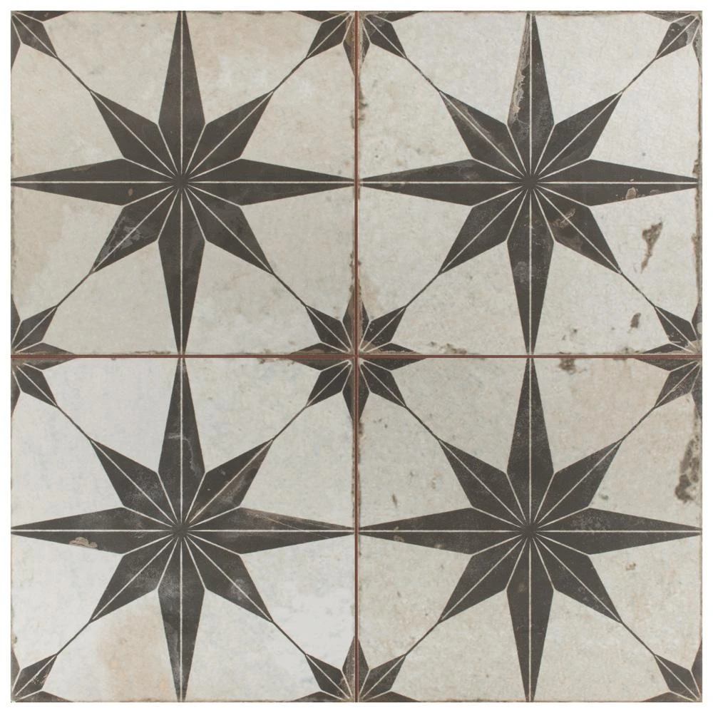 Merola Tile Kings Star Blue 17-5/8"x17-5/8" Ceramic F/W Tile 12 Merola Tile Kings Star Blue 17-5/8"x17-5/8" Ceramic F/W Tile - Image 12