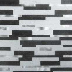 Bond Tile Easy Luxe Metalway Gray 11.81 In. X 11.81 In. SPC Peel And Stick Tile (0.96 Sq. Ft. / Sheet)