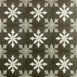 Picasso Nero 9x9 Glazed Porcelain Tile