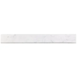 Bond Tile Elegant Bianco 3 In. X 24 In. Matte Porcelain Bullnose Tile