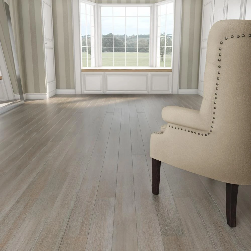 Home Decorators Collection Wire Brushed Strand Woven Cobblestone 3/8 In. T X 5.20 In. W X 36.02 In. L Click Lock Bamboo Flooring(26.00 Sq.ft./case) 2 Home Decorators Collection Wire Brushed Strand Woven Cobblestone 3/8 In. T X 5.20 In. W X 36.02 In. L Click Lock Bamboo Flooring(26.00 Sq.ft./case) - Image 2