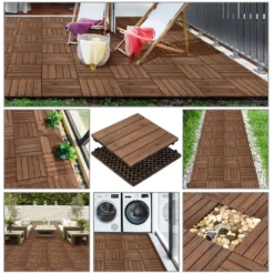 Easyfashion 12x12" Deck Tiles Patio Pavers Wood Flooring Tiles Indoor Outdoor 27pcs -Ryobi Ceramic Shop 3e4c81b0 6f53 4a93 820a ccff8088711e.edf4de295d1cb5d4b9c1f56736dfb50a 1800x1800