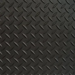 Diamond Deck 7.5 Ft. X 10 Ft. Black Textured PVC Floor Mat