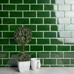 Merola Tile Novecento Verdin 2-1/2 In. X 5-1/8 In. Ceramic Subway Wall Tile (6.16 Sq. Ft. / Case) -Ryobi Ceramic Shop 4844ac8dd9d9678c690d7d6f587fef8a 1800x1800