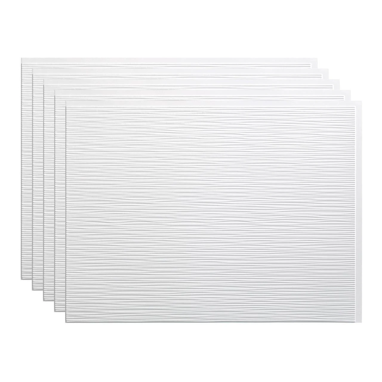 Fasade Ripple Matte White Backsplash Panel 15 Sq Ft Kit 1 Fasade Ripple Matte White Backsplash Panel 15 Sq Ft Kit