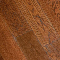 Gunstock Oak 3/8 In. Thick X 5 In. Wide X Varying Length Click Lock Hardwood Flooring (19.686 Sq. Ft. / Case)