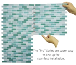 Crystiles Black, Deep Grey And Brushed Silver 12 In. X 12 In. Peel And Stick Vinyl Wall Tile Backsplash, "Pro" Series Thicker Version (4-Pack) -Ryobi Ceramic Shop 53381df5 bcdd 49bc a9a7 59566f224f01 2.daeb6e2a962968fd37c3b1ea62ed692f 1800x1800