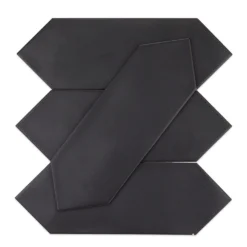 Ivy Hill Tile Russell Black 4 In. X 12 In. Matte Porcelain Floor And Wall Tile (10.76 Sq. Ft./Case) -Ryobi Ceramic Shop 5c898d5436b07dc90ecf9e682b401192 1800x1800