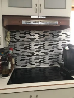 Crystiles Black, Deep Grey And Brushed Silver 12 In. X 12 In. Peel And Stick Vinyl Wall Tile Backsplash, "Pro" Series Thicker Version (4-Pack) -Ryobi Ceramic Shop 6a1a9ffe 3ced 40a8 b7e3 3950c7207ee5.a6a4567cf361c3bc44cb87b62cb9715d 1800x1800