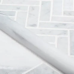 Jeffrey Court Jet Stream White Herringbone 10 In. X 11 In. X 8 Mm Honed Marble Stone Mosaic Wall/Floor Tile -Ryobi Ceramic Shop 6ac4903c87ea3b2aca9cd1b87a92046a 1800x1800