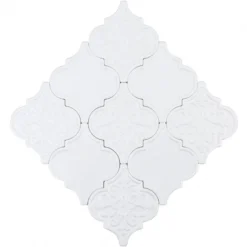 Bond Tile Roma White 6.25 In. X 7.25 In. Ceramic Arabesque Wall Tile (30 Pieces 4.84 Sq. Ft. / Box) -Ryobi Ceramic Shop 6bd019b9 a991 4d7c a167 58dbe87e550f.9454e25d8e29b9bdb21f715e9f4ce4b5 1800x1800