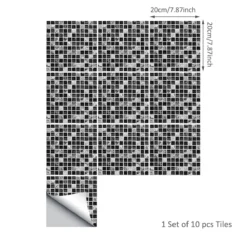 UKAP 10Pcs Mosaic Pattern Waterproof Wall Tile Stickers Peel And Stick Tile Kitchen Backsplash Wallpaper Sticker 15x15cm/20x20cm -Ryobi Ceramic Shop 75771b68 3c58 4845 8cc1 7899fe76d924 1.496bf68e05e325aae7e2b56f9ac041e2 1800x1800