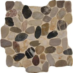 MSI Mix River Rock 12 In. X 12 In. X 10 Mm Textured Marble Mesh-Mounted Mosaic Tile (10 Sq. Ft. / Case) -Ryobi Ceramic Shop 797bf65d6a0e30a0fb39ff66b6cba536 1800x1800
