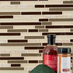 MSI Amalfi Cafe Interlocking 12 In. X 12 In. X 6 Mm Glass And Porcelain Mesh-Mounted Mosaic Tile (15 Sq. Ft./case) -Ryobi Ceramic Shop 87e71ba5a5e4107732b9a1f0081efca6 1800x1800