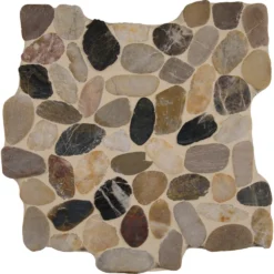 MSI Mix River Rock 12 In. X 12 In. X 10 Mm Textured Marble Mesh-Mounted Mosaic Tile (10 Sq. Ft. / Case) -Ryobi Ceramic Shop 8aa8c31df44d11d2a99ceb9c768cbe7d 1800x1800