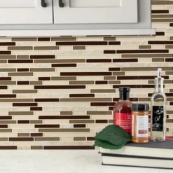 MSI Amalfi Cafe Interlocking 12 In. X 12 In. X 6 Mm Glass And Porcelain Mesh-Mounted Mosaic Tile (15 Sq. Ft./case) -Ryobi Ceramic Shop 9272a247849b3824ed7180aa1bc3e33e 1800x1800