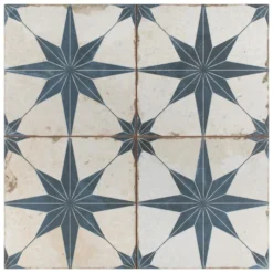 Merola Tile Kings Star Blue 17-5/8"x17-5/8" Ceramic F/W Tile 24 Merola Tile Kings Star Blue 17-5/8"x17-5/8" Ceramic F/W Tile -Ryobi Ceramic Shop a32db216dd11cbffbcb22741e857a3a3 1800x1800