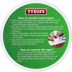 Yyxlife Double Sided Carpet Tape For Area Rugs Carpet Adhesive Rug Gripper Removable Multi-purpose Rug Tape Cloth For Hardwood Floors,outdoor Rugs,carpets.heavy Duty Sticky Tape,2inch X 10 Yards,white -Ryobi Ceramic Shop ab73a27f cc24 4d51 8789 3c7049049a03.a0ec99129a1a673c63b68b894c72dc48 1800x1800