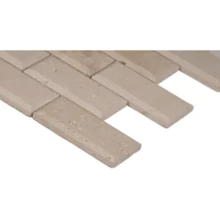 MSI Tuscany Ivory 12 In. X 12 In. X 10mm Honed Beveled Travertine Mesh-Mounted Mosaic Tile (10 Sq. Ft. / Case) -Ryobi Ceramic Shop b6cd43dea1d7bffe4734c95d9e7b04a9 1800x1800