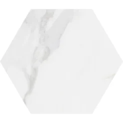 Toscana Carrara Hexagon 9 In. X 10 In. Matte Glazed Porcelain Floor And Wall Tile (8.06 Sq. Ft. / Case)