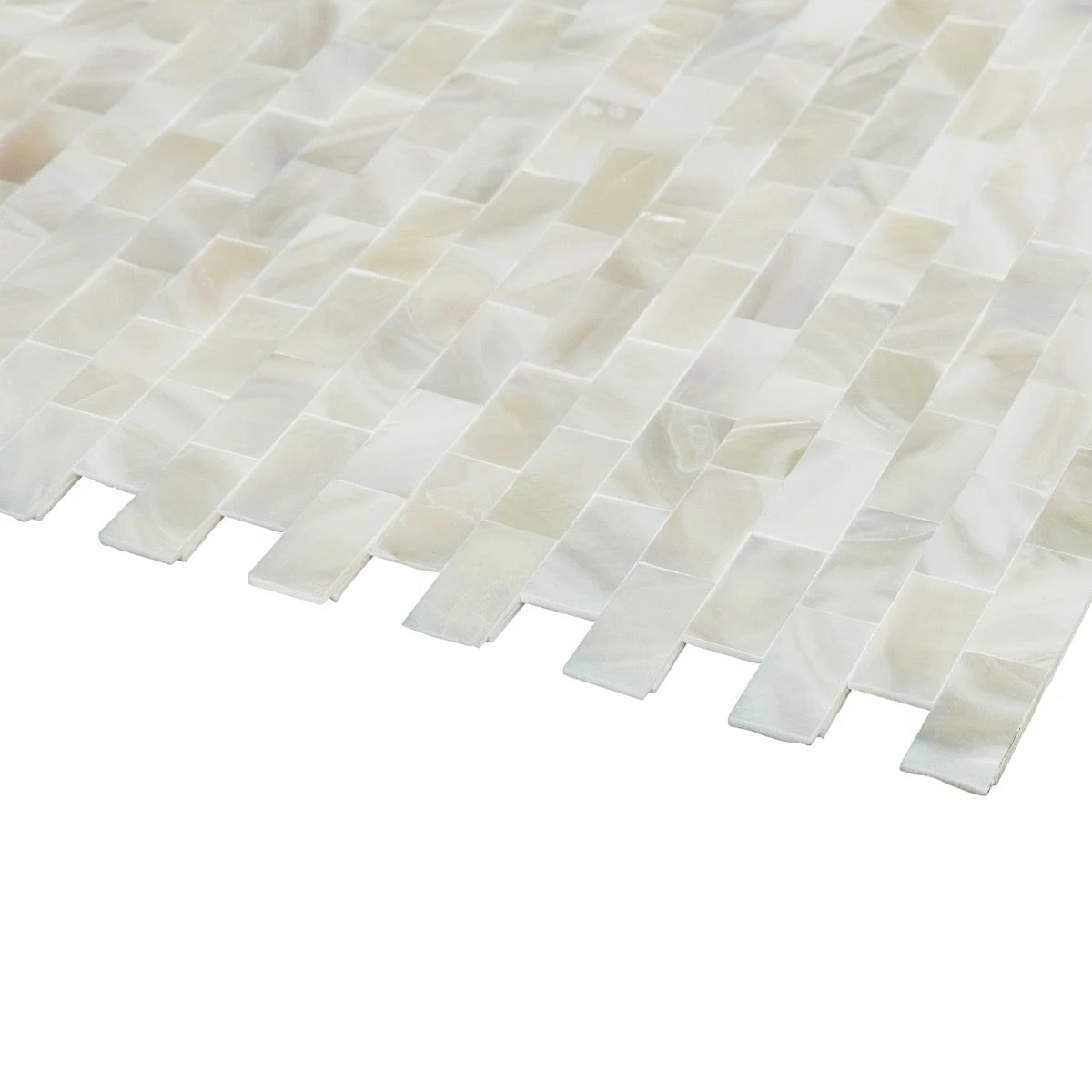Bond Tile Easy Luxe Mother Of Pearl Brick 11.31 In. X 11.81 In. Peel And Stick Tile (0.92 Sq. Ft. / Sheet) 7 Bond Tile Easy Luxe Mother Of Pearl Brick 11.31 In. X 11.81 In. Peel And Stick Tile (0.92 Sq. Ft. / Sheet) - Image 7