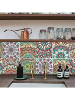 Topumt 6Pcs Kitchen Bathroom Floor Simulation Wall Tile Waterproof Wallpaper Wall Stickers DIY Home Decoration -Ryobi Ceramic Shop c43c9fe6 2d64 48fd 9644 9e90d6883b28 1.47ab14321d300ae41be5f9a3cc70b144 1800x1800