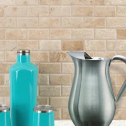 MSI Tuscany Ivory 12 In. X 12 In. X 10mm Honed Beveled Travertine Mesh-Mounted Mosaic Tile (10 Sq. Ft. / Case) -Ryobi Ceramic Shop c5dae5dfe2ff514b1b94a7113d96b375 1800x1800