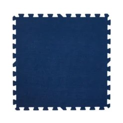 Get Rung Carpet Topped Mat With Interlocking Foam Tiles. Great Alternative To Rolled Carpet . Excellent For Trade Show, Basement Or As A Carpet Replacement Mat. (Blue, 100SQFT)
