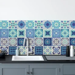 Walplus Peel And Stick Wall Tile Sticker Kitchen Bathroom Backsplash Splashback Tile Paint Stick On Tile Daliah Blue And Turquoise Mediterranean -Ryobi Ceramic Shop c982bb35 c8f0 42f6 ba89 d4a29f8e642c.ca461c0b87717689403f8ed94082dba4 1800x1800