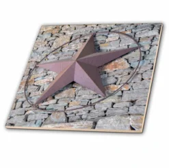 3dRose Texas Star, Austin, Texas, Usa - Ceramic Tile, 12-inch