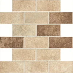 Daltile Santa Barbara Pacific Sand Blend 12 In. X 12 In. X 6 Mm Glazed Ceramic Mosaic Tile (0.8333 Sq. Ft. / Piece)