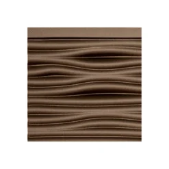 Fasade Easy Installation Waves Argent Bronze Backsplash Panel For Kitchen And Bathrooms (6" X 6" Sample)