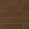 Heathland 6-in X 24-in Wood Look Porcelain Field Tile In Walnut