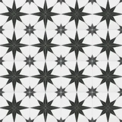 Merola Tile Stella Nero Encaustic 9-3/4 In. X 9-3/4 In. Porcelain Floor And Wall Tile (11.11 Sq. Ft. / Case) -Ryobi Ceramic Shop fe9f8846e133ee07efb3c6403fdf7002 1800x1800